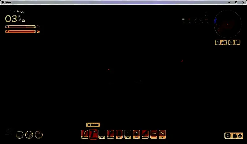 矿洞地面上堆积大量铁矿石，等待玩家采集