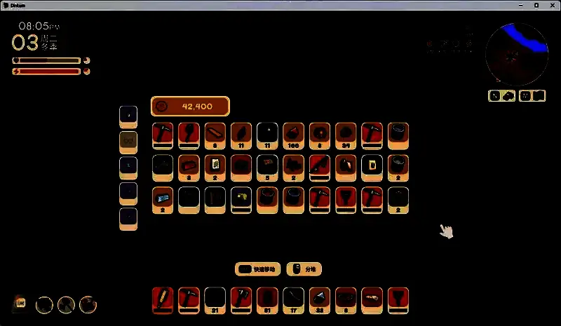 矿洞中弥漫着绿色毒气，角色正在奋力奔跑逃离