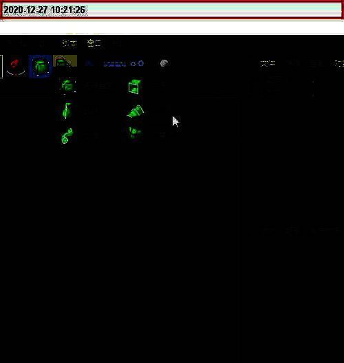 完成圆柱体构建后的三维视图预览