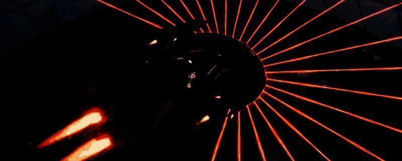 《解限机》游戏画面展示，一位机甲战士在废墟环境中准备发起攻击，背景呈现出未来科技感十足的城市残骸