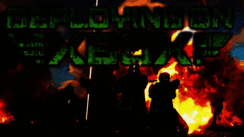 《绝地潜兵2》官方宣传图，展示多人合作战斗场景