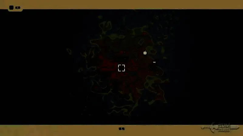 地图上显示变异鳄鱼标记点，周围有补给图标提示