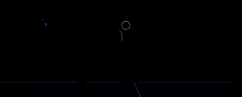 《开球！REMATCH》凌空一闪操作演示图，展示球员带球推进后完成空中射门的瞬间