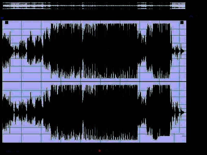 音频波形图显示处理前后对比，降噪后波形更平滑，背景噪音明显减少