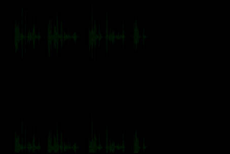 插入后的音频显示新增了空白区域