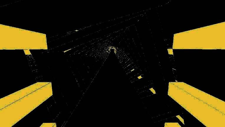 绚丽的光效与立体结构交织，呈现出超现实主义风格画面