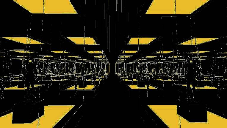 梦幻光影笼罩下的神秘空间，仿佛来自潜意识深处