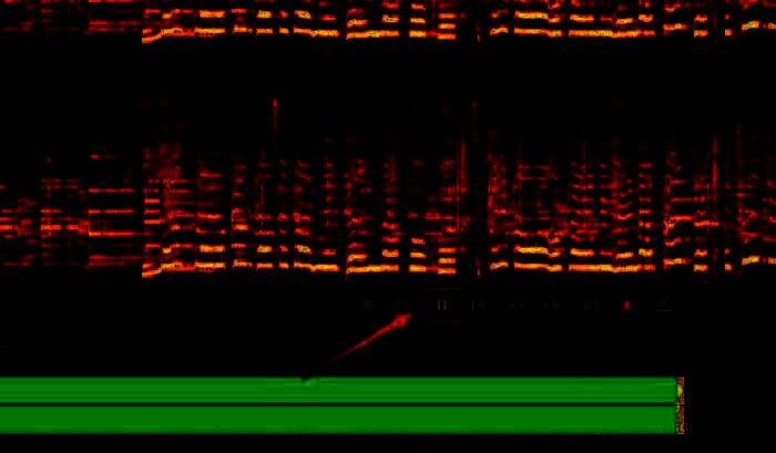 Audition播放控制区高亮显示，音频正在播放状态