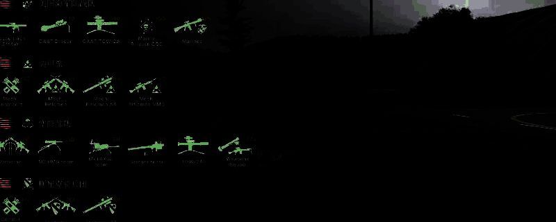 游戏中美军步兵单位实战画面，展示不同兵种的站位与交战状态