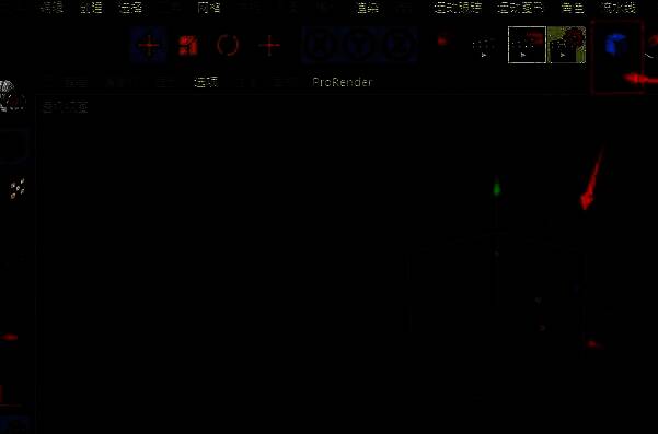 C4D界面中创建立方体的操作示意图