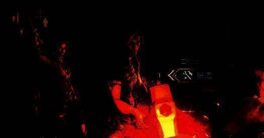 围绕核心建筑的围墙和防御塔布局示意图，显示瞭望塔之间的视野覆盖范围