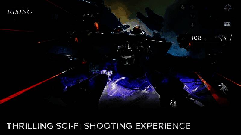 《命运：崛起》游戏场景截图，未来科技风格浓厚的外星战场