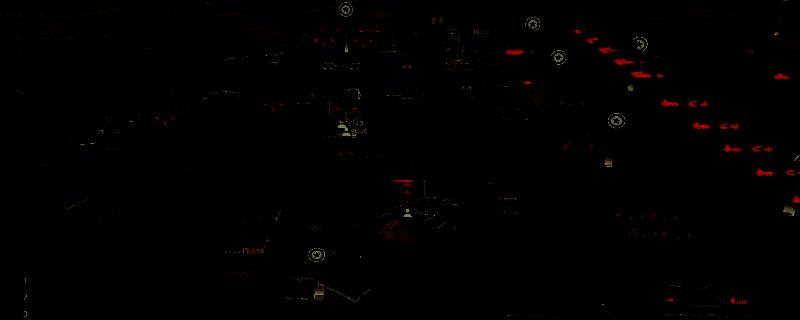 游戏中温压弹投掷瞬间的画面，可见大面积爆炸火焰覆盖目标区域