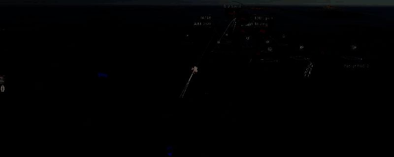 《断箭》游戏内空战场景，两架战斗机在高空激烈缠斗，导弹划出红色轨迹