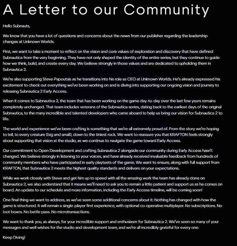 《深海迷航2》游戏场景截图，展示水下探索环境