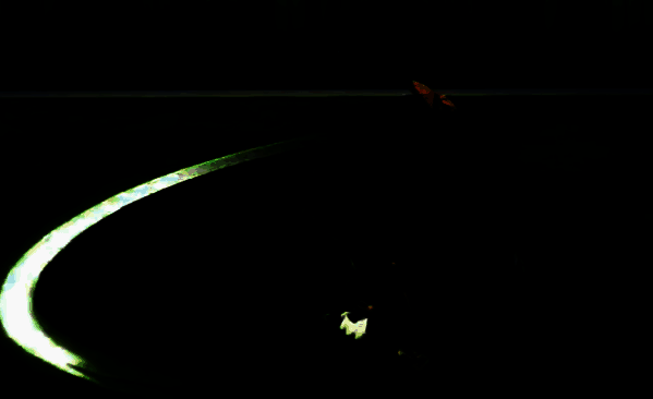 竹月释放技能后撤动作，身后留下残影特效