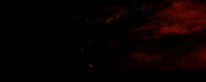 追踪者战斗场景，手持双大剑进行跳跃劈砍，画面充满动作感