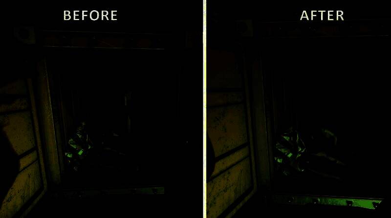 女性人质角色新增内衣后的画面展示