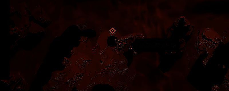 《沙丘：觉醒》中狮鹫领域贸易站的地图标记及周边地形展示