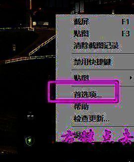 Snipaste首选项界面快捷键设置标签页示意图