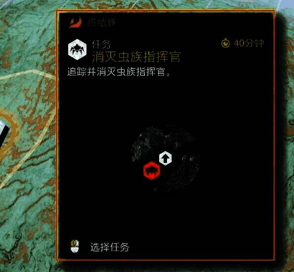 游戏中兴趣点示意图，展示被地图底色覆盖的建筑模型