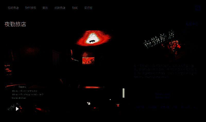 Steam商店页面截图，显示《夜勤旅店》的游戏介绍与购买选项