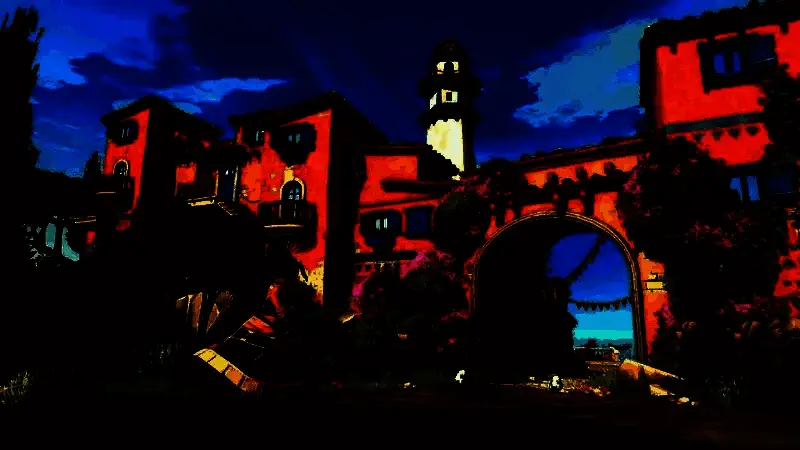 游戏概念原画展示，场景梦幻且富有日式风格