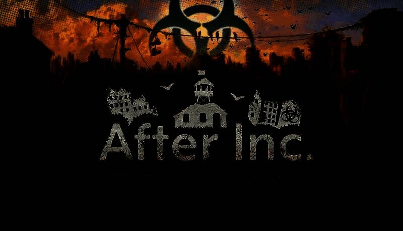 游戏主界面展示，背景是废墟中的城市景象，前景有资源收集和城市建设的UI元素