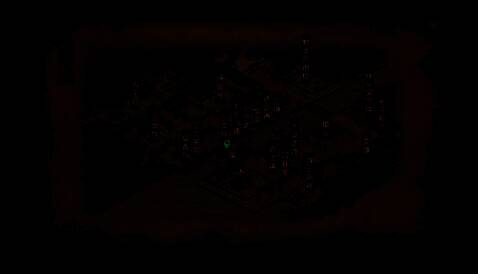 地图上三个藏宝点位用红色标记突出显示