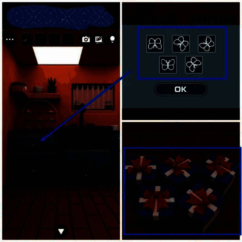 厨房橱柜抽屉密码锁方向选择界面