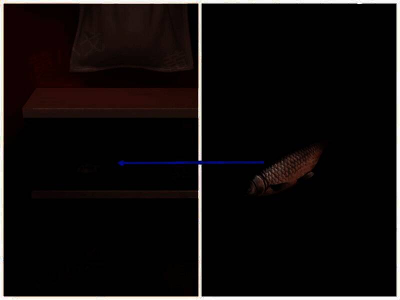 玩家从柜子里取出一条金鱼