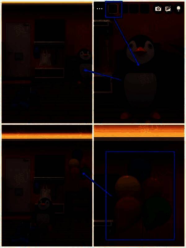 礼物盒上的彩色气球