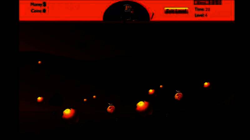 角色操控钩子抓取黄金的游戏实机画面