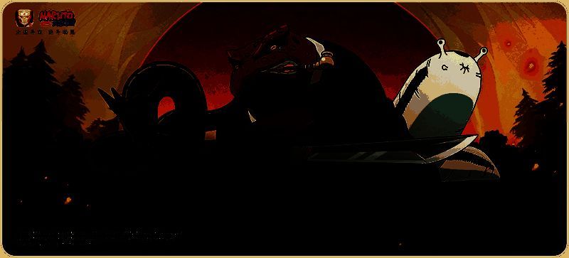 挑战木叶三忍的游戏关卡界面展示