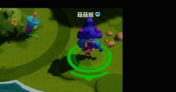 多个角色围绕祈福柱跳舞，动作夸张搞笑