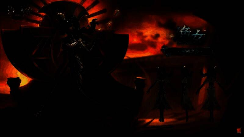 渔女审判之翎造型展示，头戴金色花朵环形头饰，手持莲花权杖