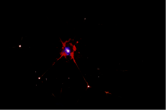 曲率回响星系入口画面，宇宙星云璀璨壮观