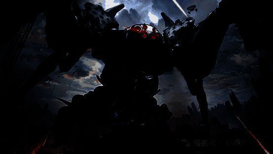 剧情场景插画，描绘指挥官与妮姬并肩作战的感人瞬间