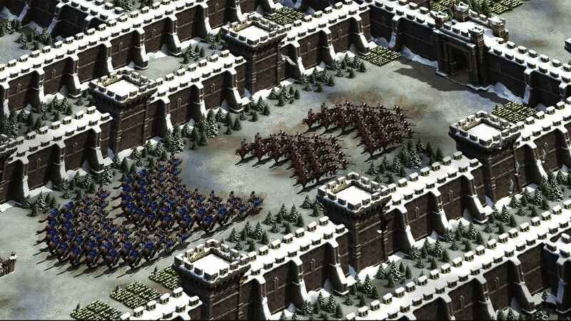 玩家操控多种文明兵种展开激烈对战，策略搭配决定胜败