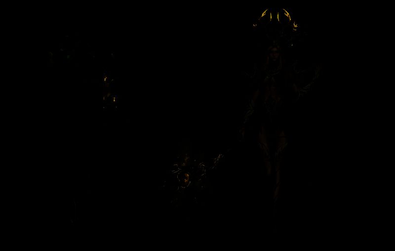 鹿娘角色立绘，身穿森林风格服饰，温柔可爱