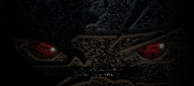 红月之下，宇智波鼬手持苦无凝视远方的画面，身后是沉寂的宇智波族地