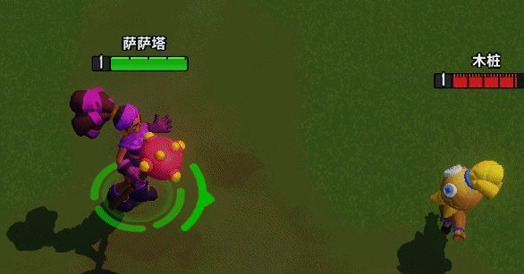 萨萨塔释放魔法泡泡，兼具控制与治疗功能