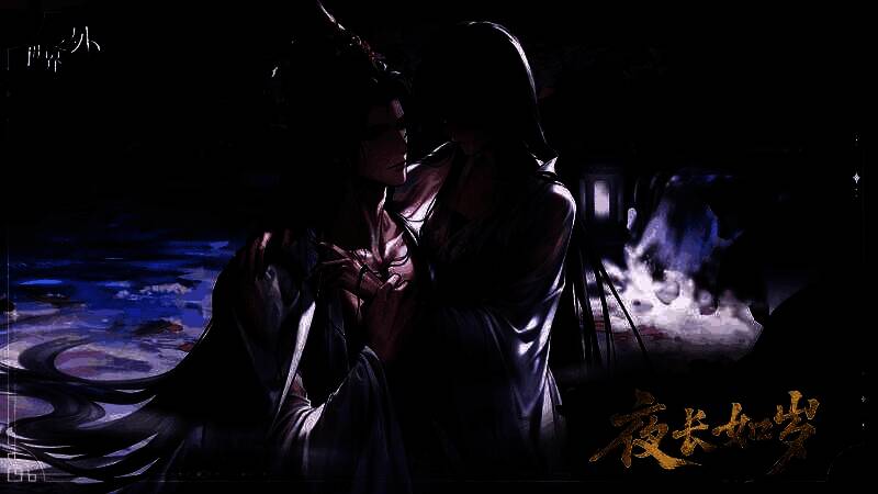 顾时夜侧影展示图，背景为秘境瀑布，角色姿态优雅