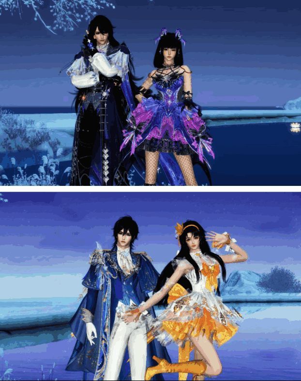 《逆水寒》与《巴啦啦小魔仙》联动宣传图