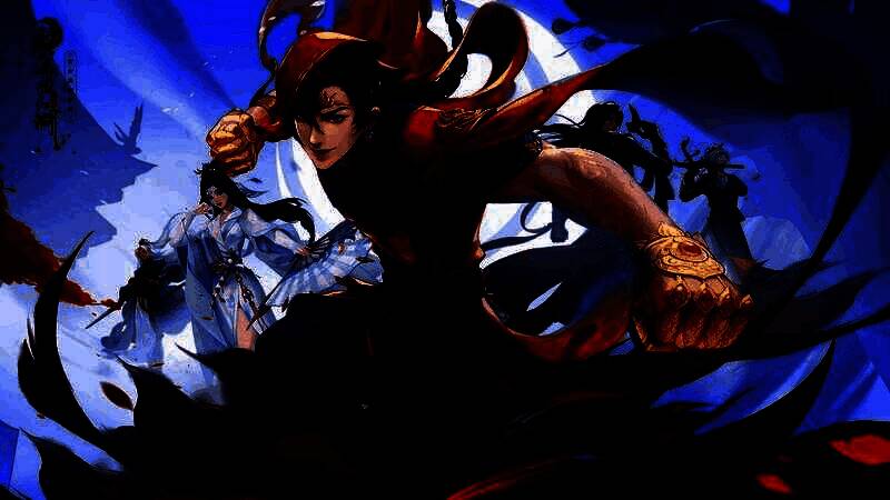 游戏内职业面板对比图，显示不同门派的属性与技能配置