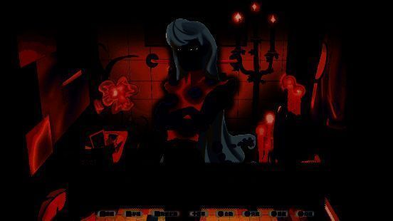 游戏场景画面，主角身处神秘仪式现场，光影交错营造出梦幻氛围