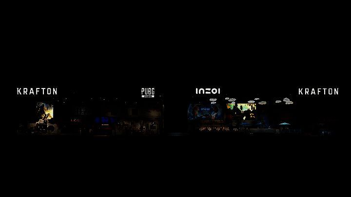 KRAFTON展台概念图展示inZOI与PUBG两大主题区布局