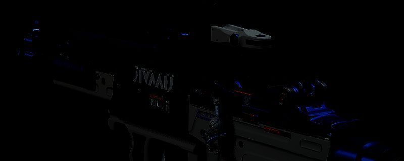 游戏内武器改装界面展示，多个配件选项排列整齐