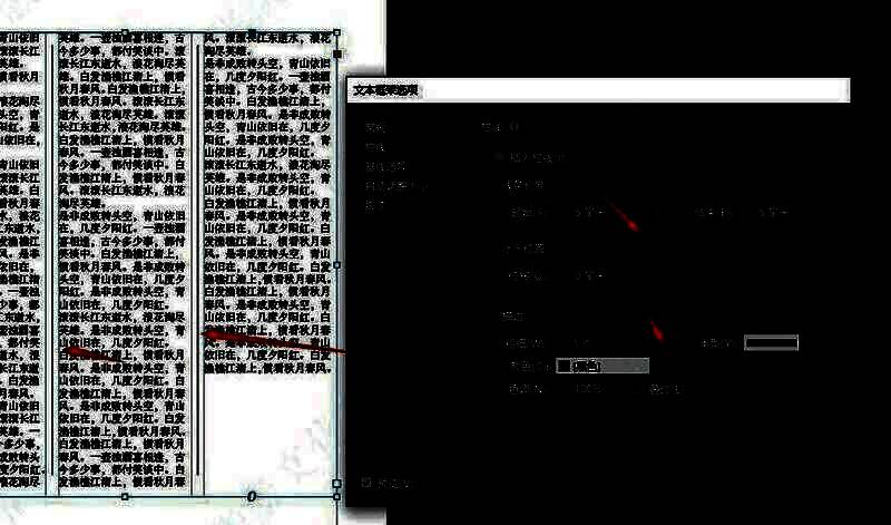 完成分栏后的文本展示图，三栏文字清晰排列并带有分隔线