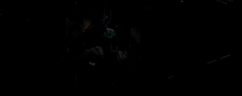 赤霄机甲在战场上的霸气姿态，挥舞着近战武器进行激烈厮杀